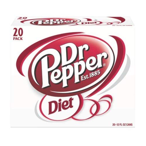 Diet Dr Pepper Soda 12oz 20 Pack I22819
