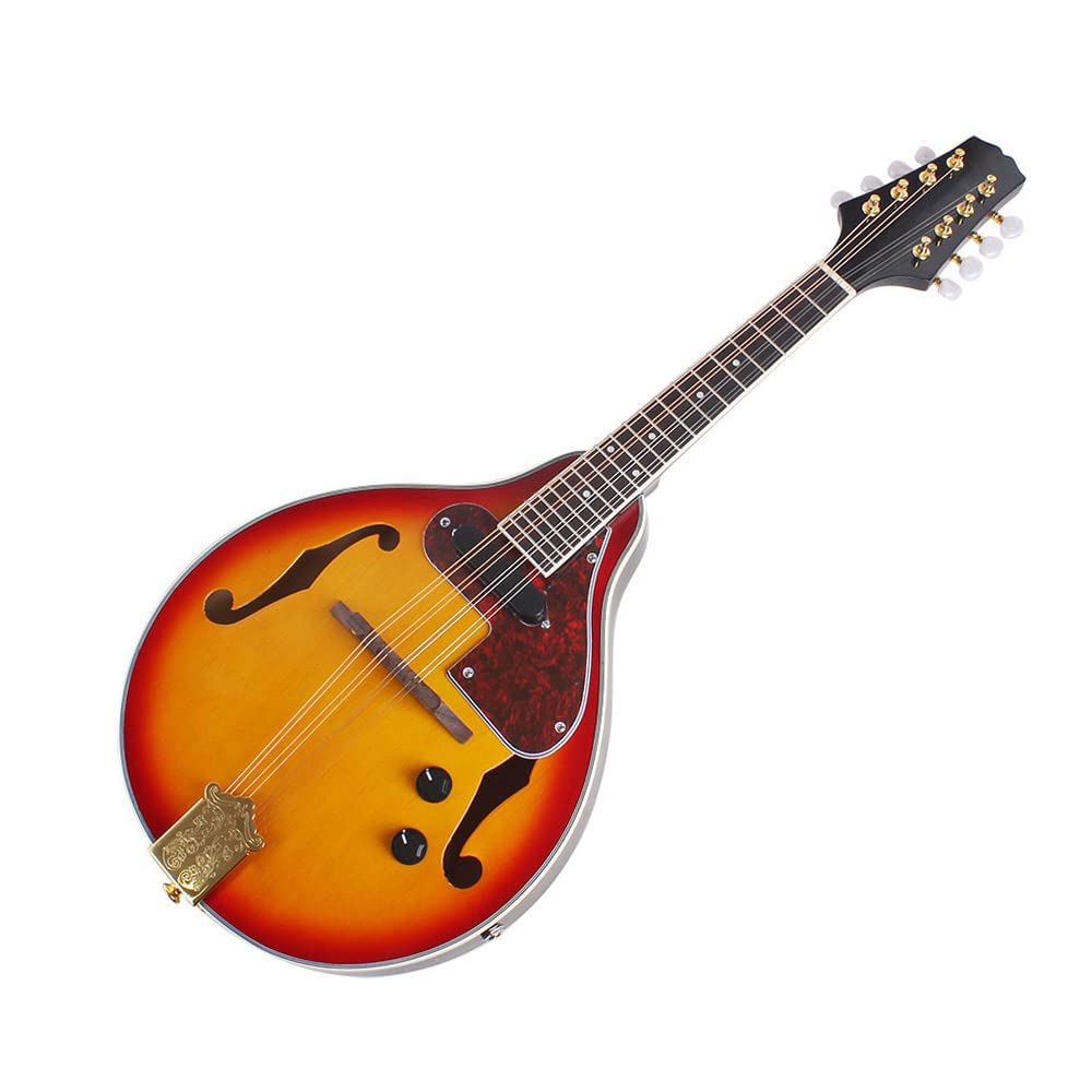 8 Strings Electric Mandolin with Cable and Cleaning Cloth B982469