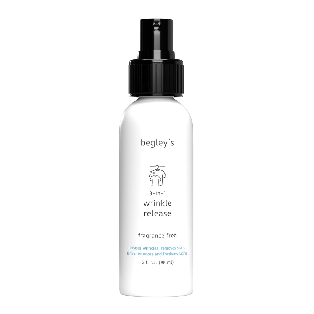3-in-1 Wrinkle Remover, Static Cling Remover, Odor Eliminator and Fabric Refresher Spray, Fragrance-Free, 3 oz O228