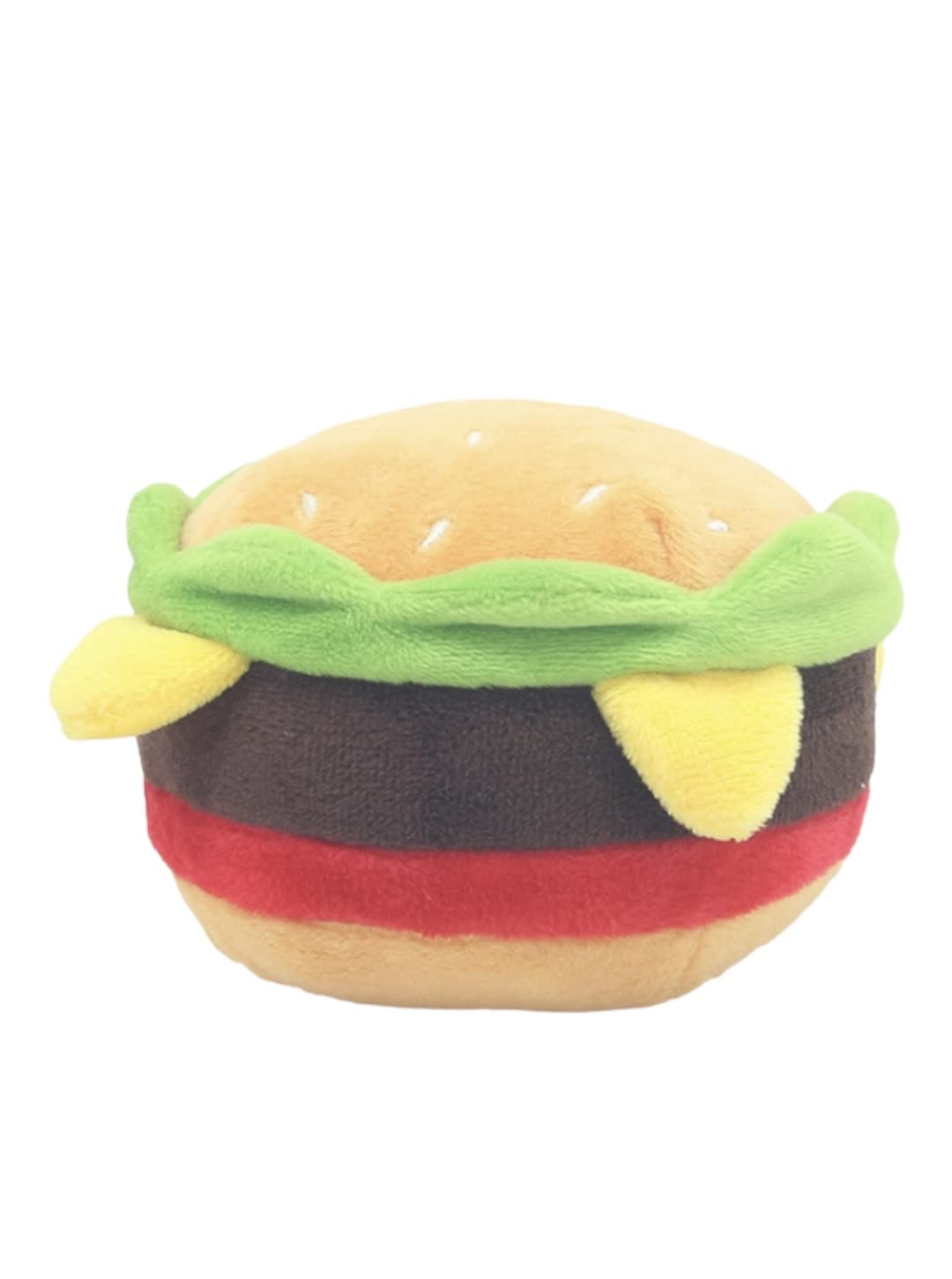 Hamburger Dog Toy with Squeaker V4708