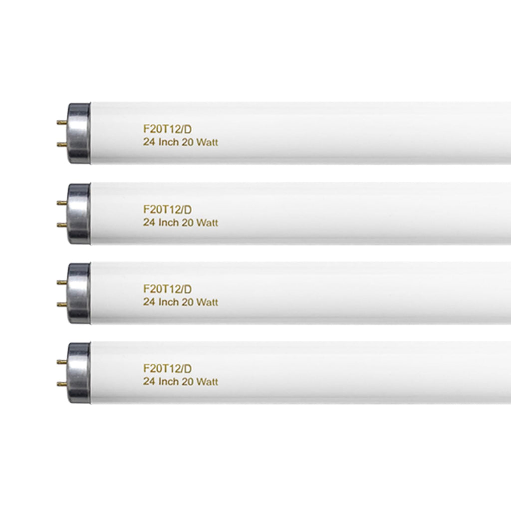 20 Watt T12 Fluorescent Tube Light Bulb Daylight 4 Count M594000