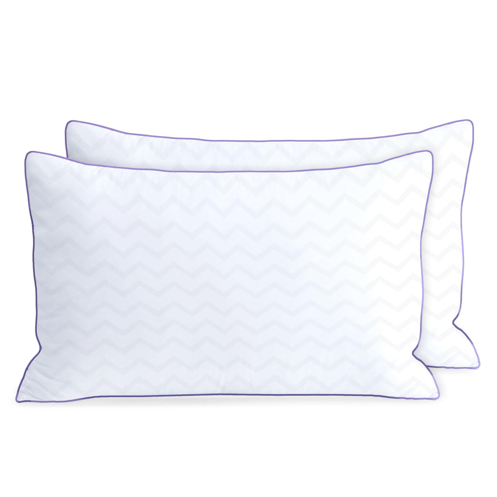 King Size Set of 2 Down Alternative Microfiber Bed Pillows S22078