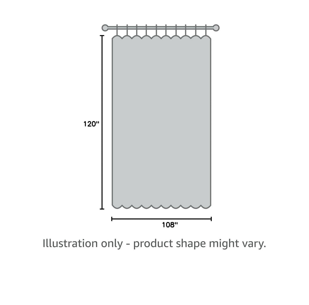 Grey 120 by 84 Inch Blackout Curtain Panel O1243