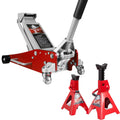 3 Ton Low Profile Aluminum and Steel Car Jack with Jack Stand A160776