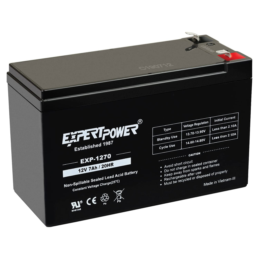 12V 7Ah Rechargeable SLA Battery with F1 Terminals V699695