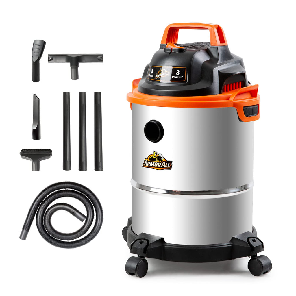 4 Gallon Stainless Steel Wet/Dry Vacuum F405