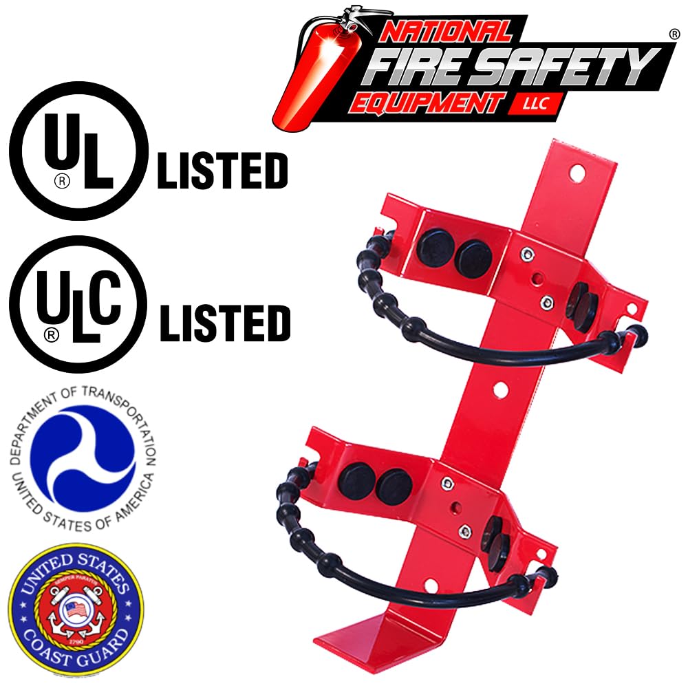 2.5Lb to 5Lb Auto Fire Extinguisher Vehicle Mount with Straps A88806