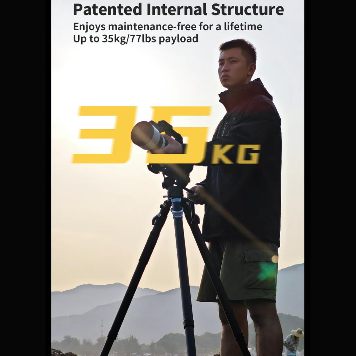Carbon Fiber Tripod with 75mm Bowl Head and Fluid Head M4344