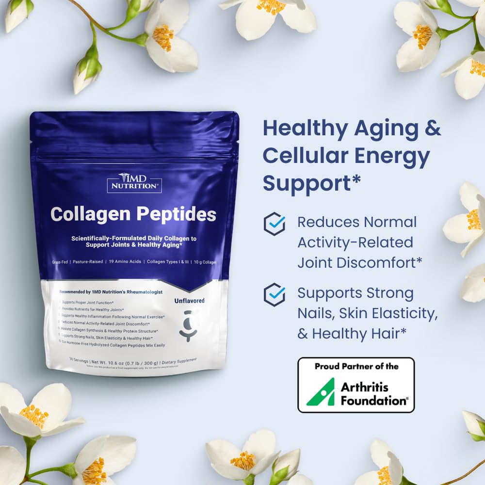 Collagen Peptides Powder Types I & III Unflavored 30 Servings V520