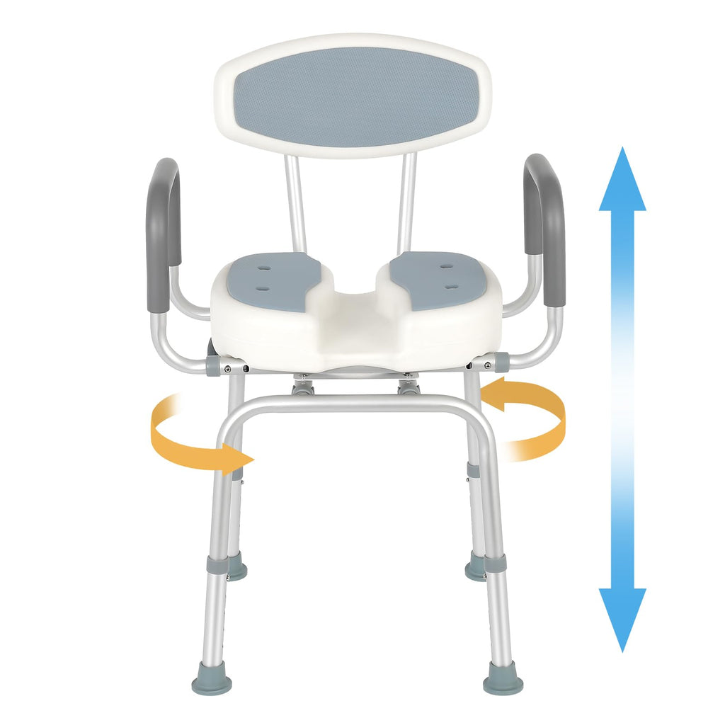Heavy Duty Shower Chair with Arms and Back G816022