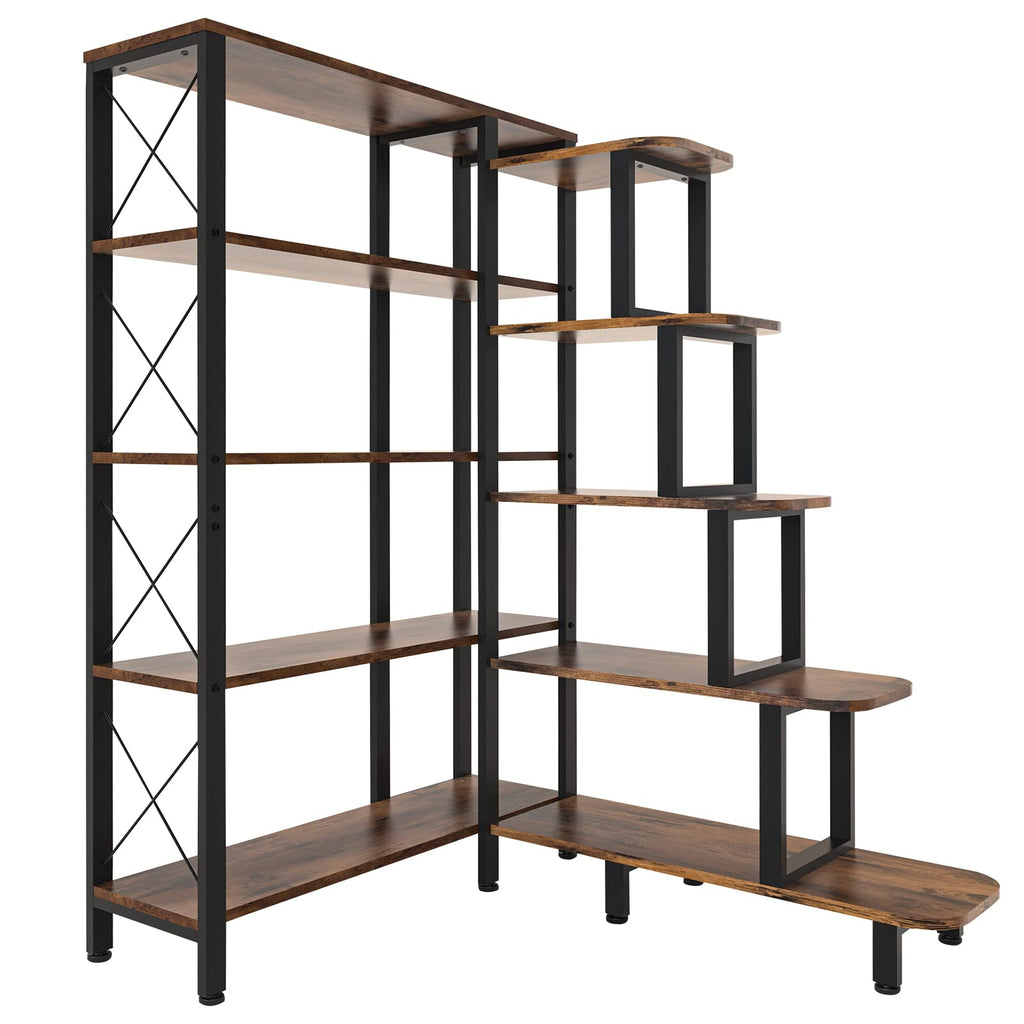 Large Reversible 5 Tier Corner Bookshelf Z1170