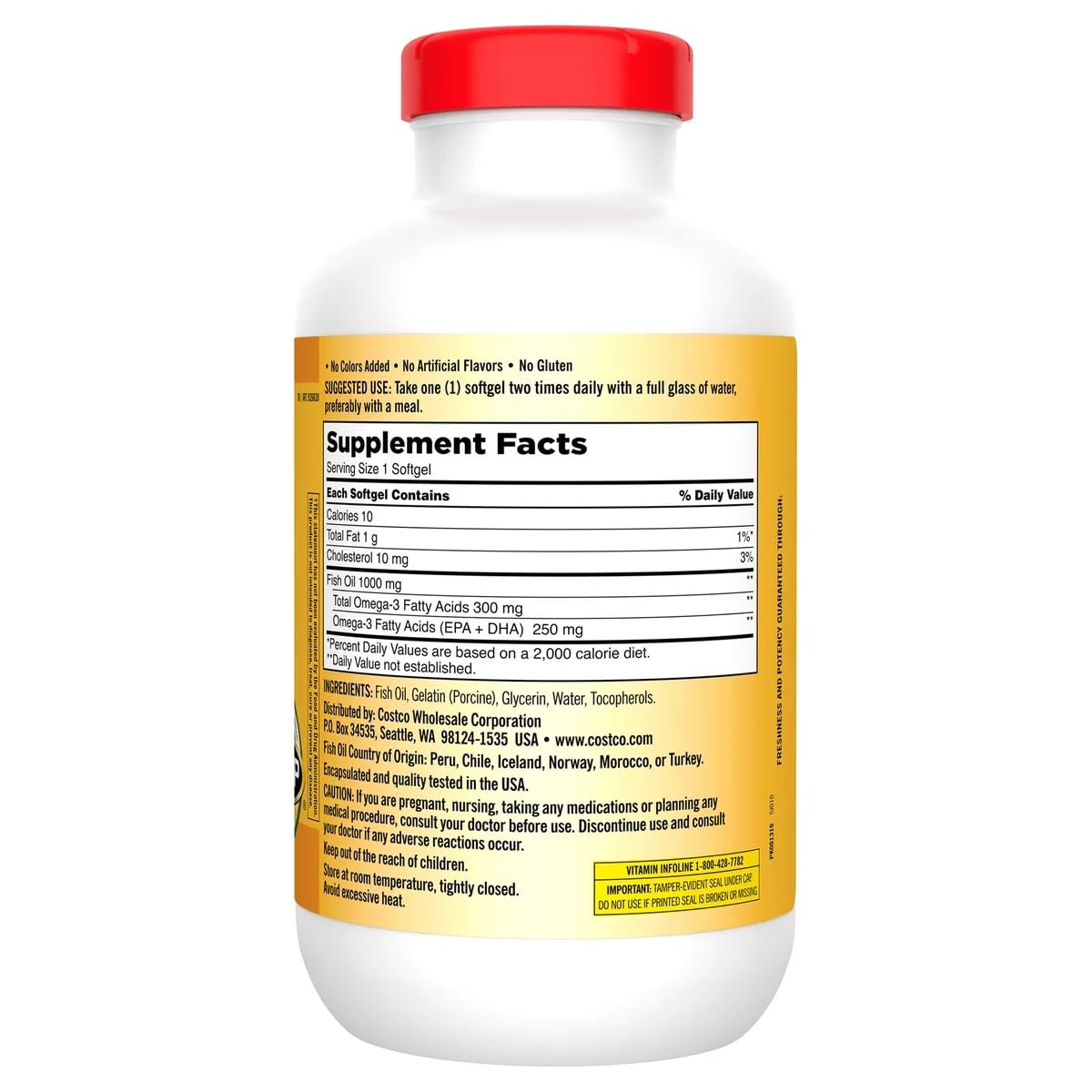 Fish Oil 1000 mg 400 Softgels A44068