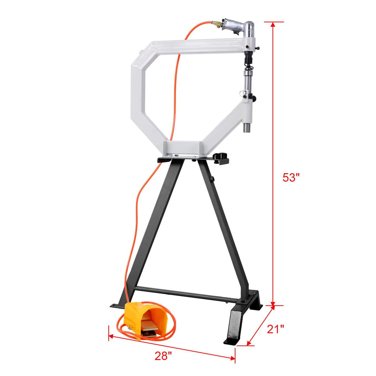 Pneumatic Planishing Hammer with Steel Frame Stand and Foot Pedal R786