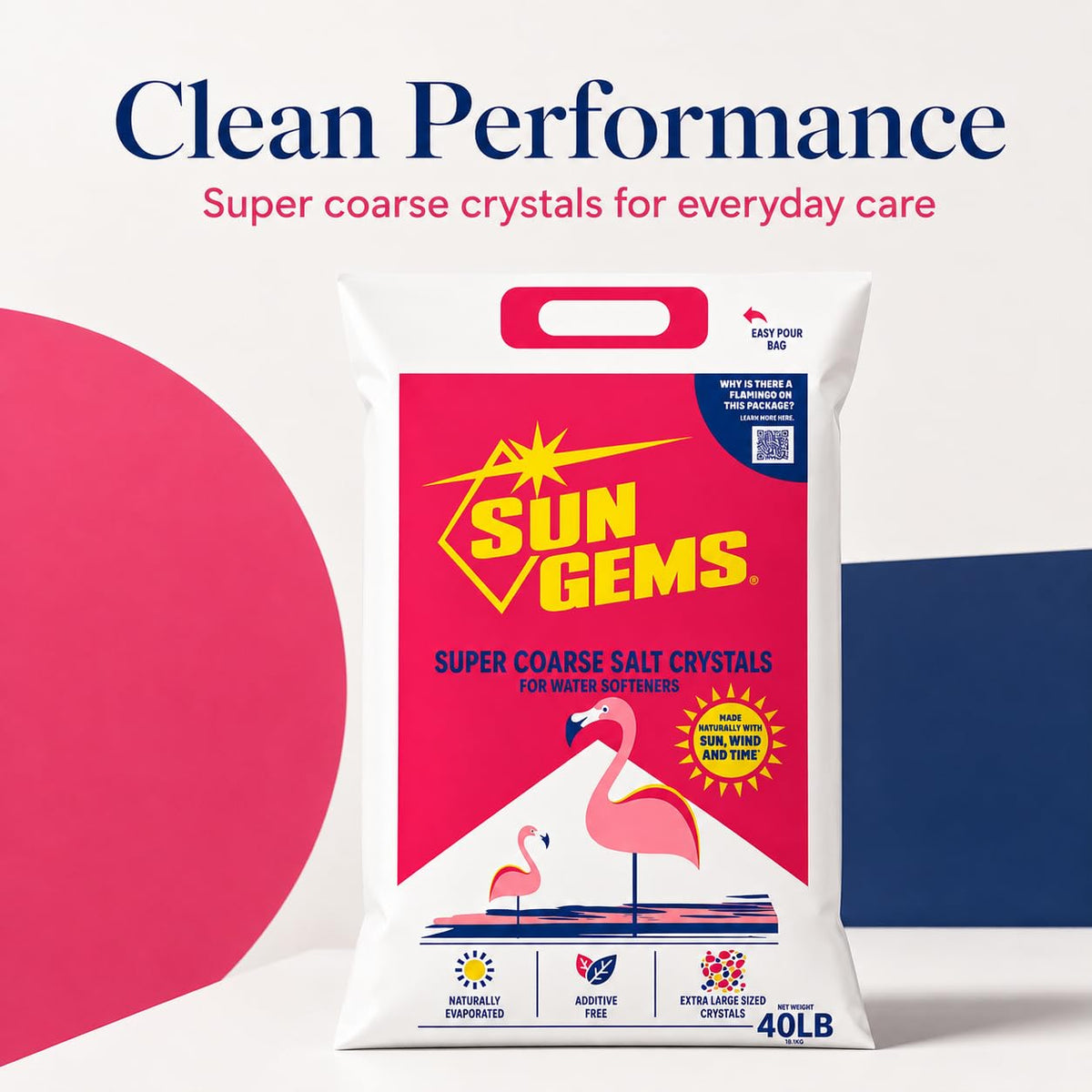 Super Coarse Water Softener Salt Crystals 40 lb Additive Free R3487