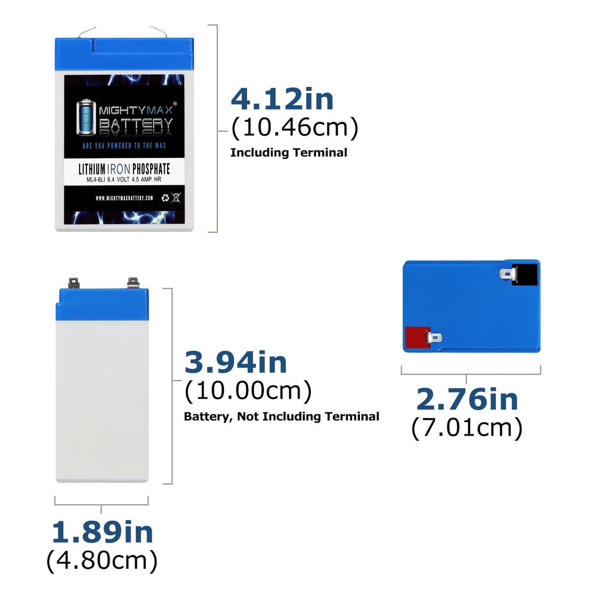 6V 4.5AH Lithium Replacement Battery D378