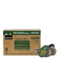Organic Medium Roast Compostable Coffee Pods, 10CT P10950