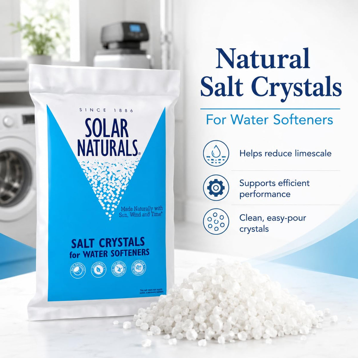 Natural Salt Crystals 40lb 4-Pack S393