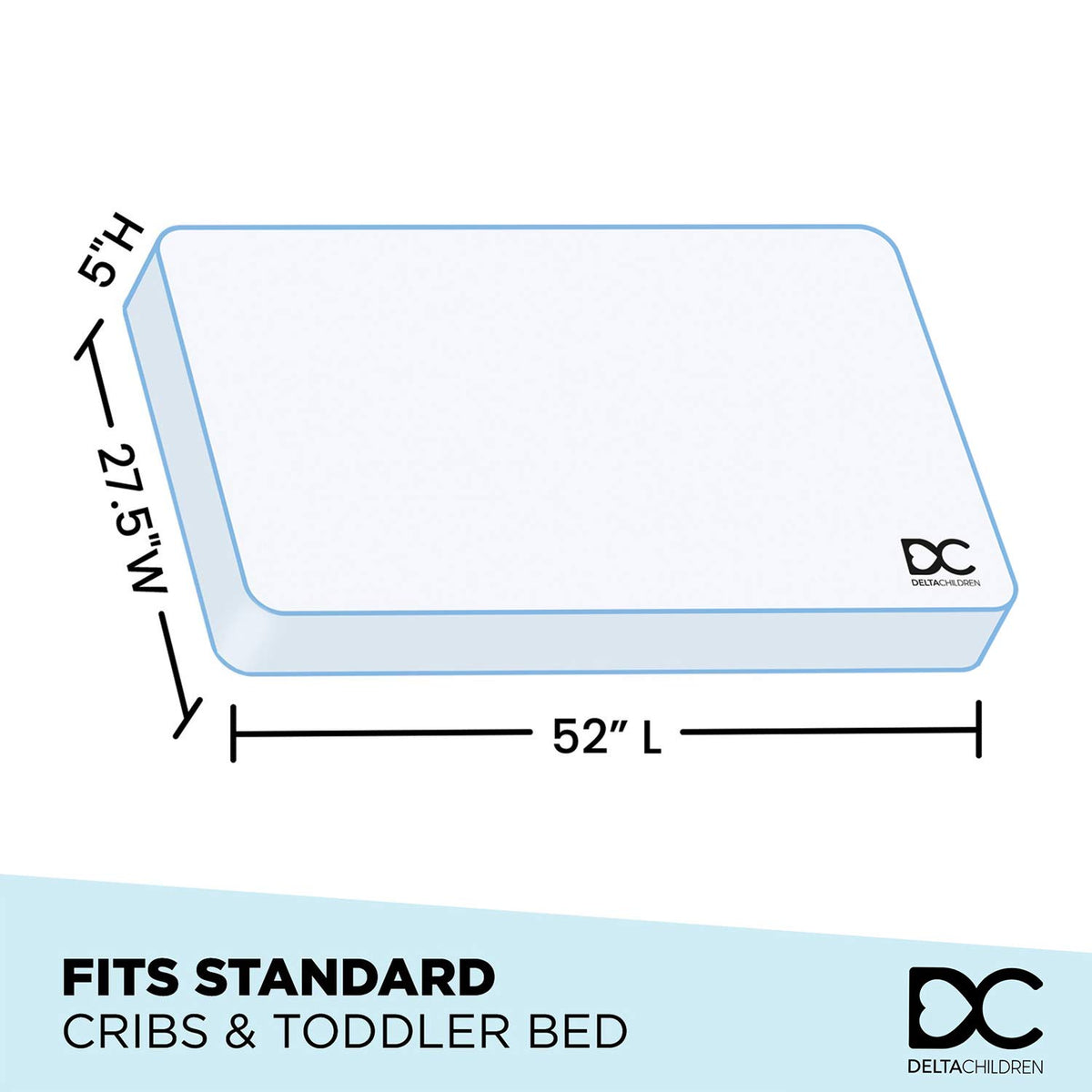 Dual Sided Crib and Toddler Mattress E704571