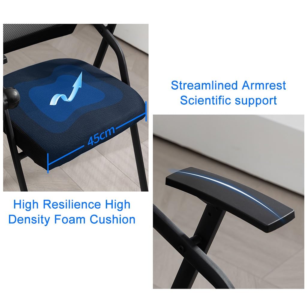 Mesh Office Chair with Lumbar Support and Desk C862832
