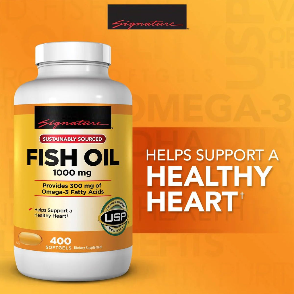 Fish Oil 1000 mg 400 Softgels A44068
