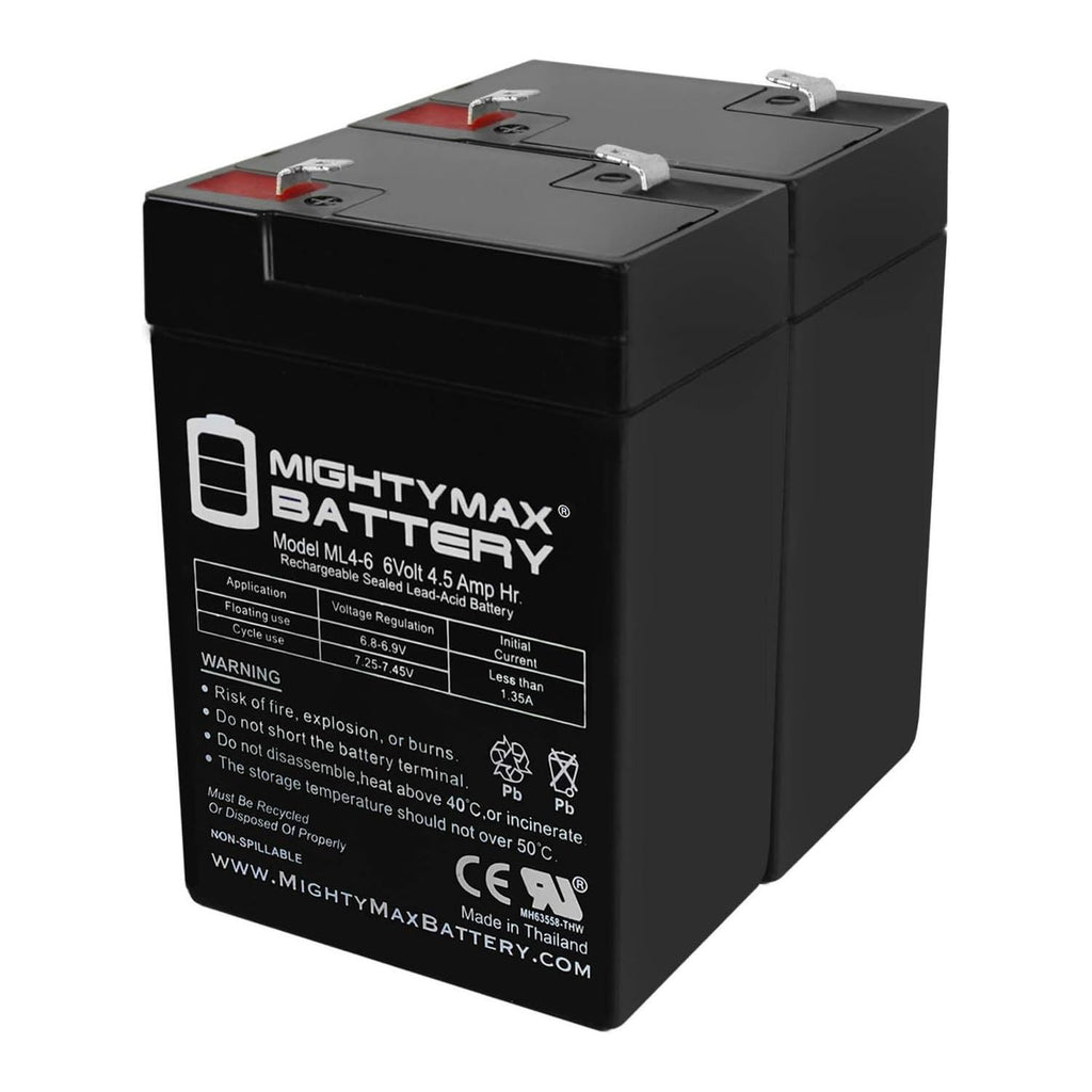 6V 4.5AH Replacement Battery 2 Pack A181811