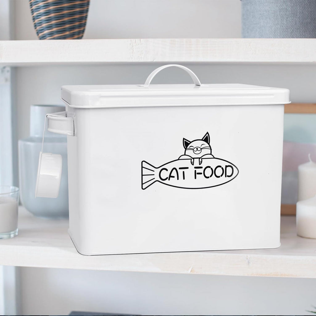 Large Airtight Pet Food Storage Container with Lid and Scoop 12-13 lbs O663406
