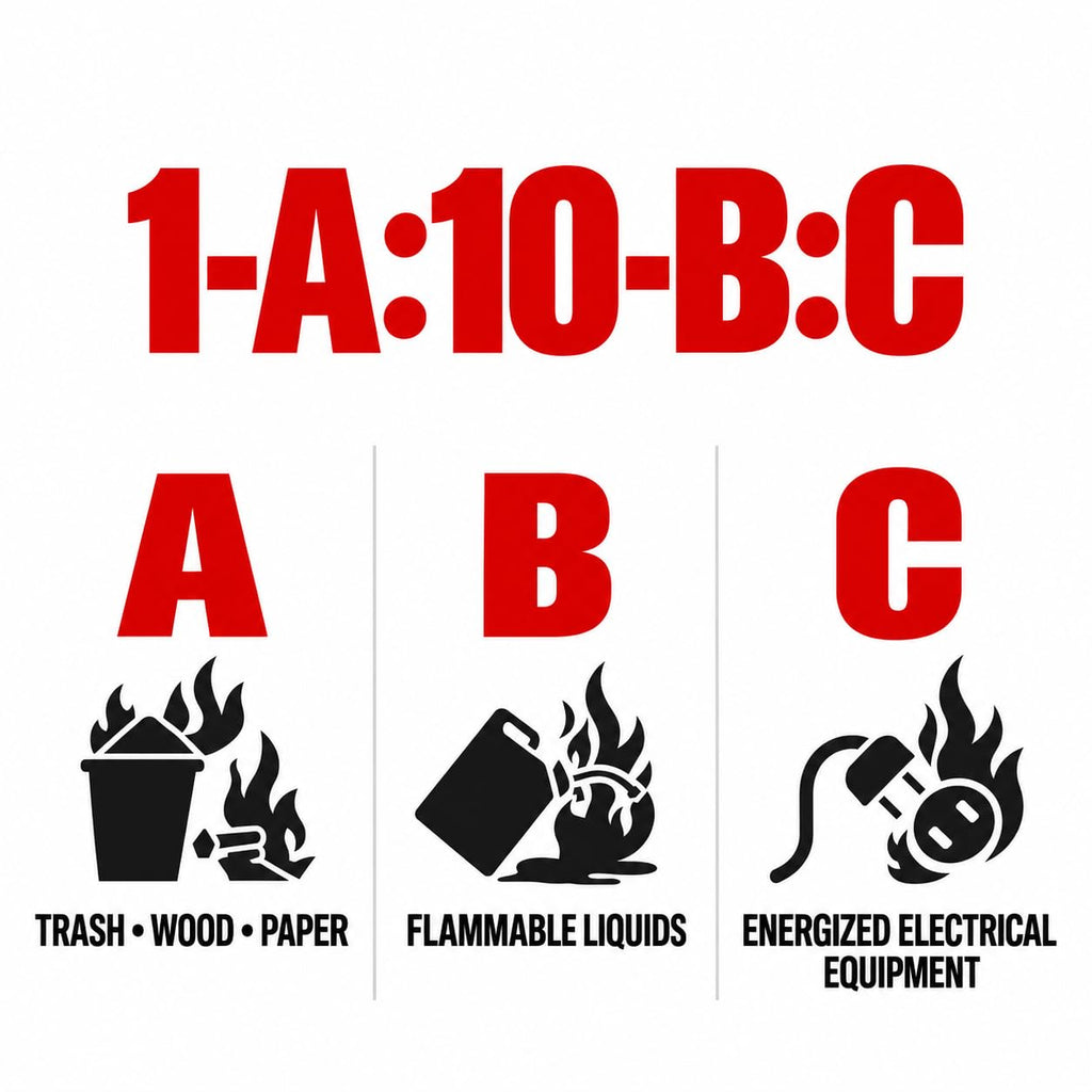 2.5 lb ABC Dry Chemical Fire Extinguishers 4-Pack P70541