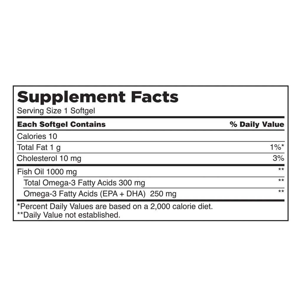 Fish Oil 1000 mg 400 Softgels A44068