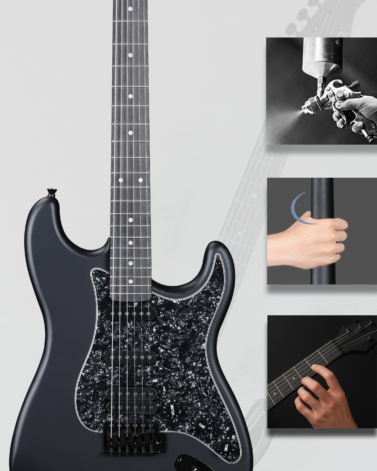 Full Size HSS Electric Guitar with 12 Accessories O628