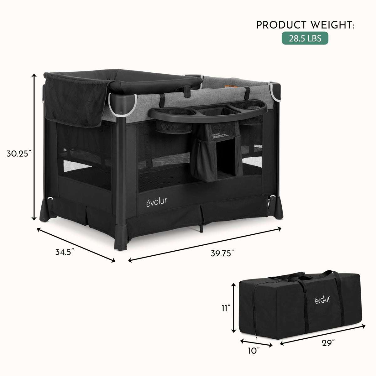 Portable Playard with Bassinet & Changing Table T740