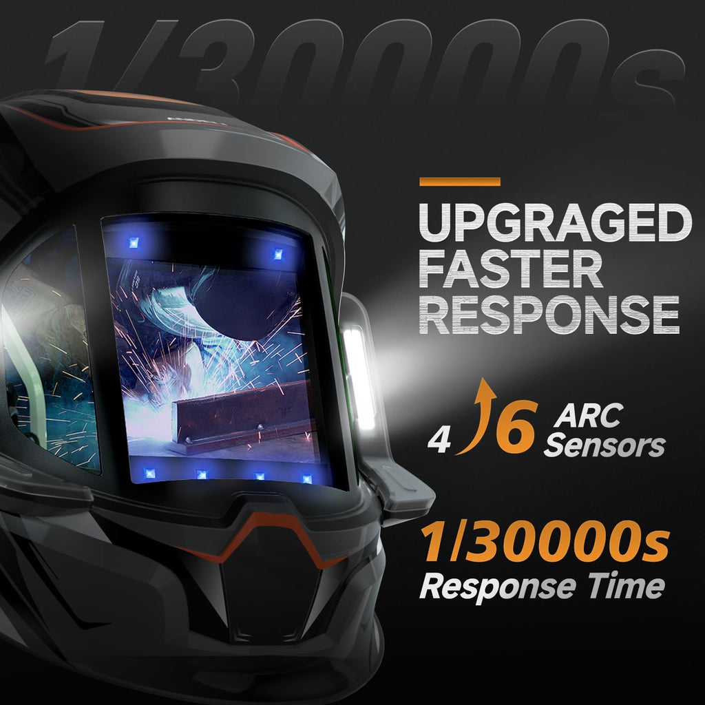 Auto Darkening Welding Helmet with Light J72412