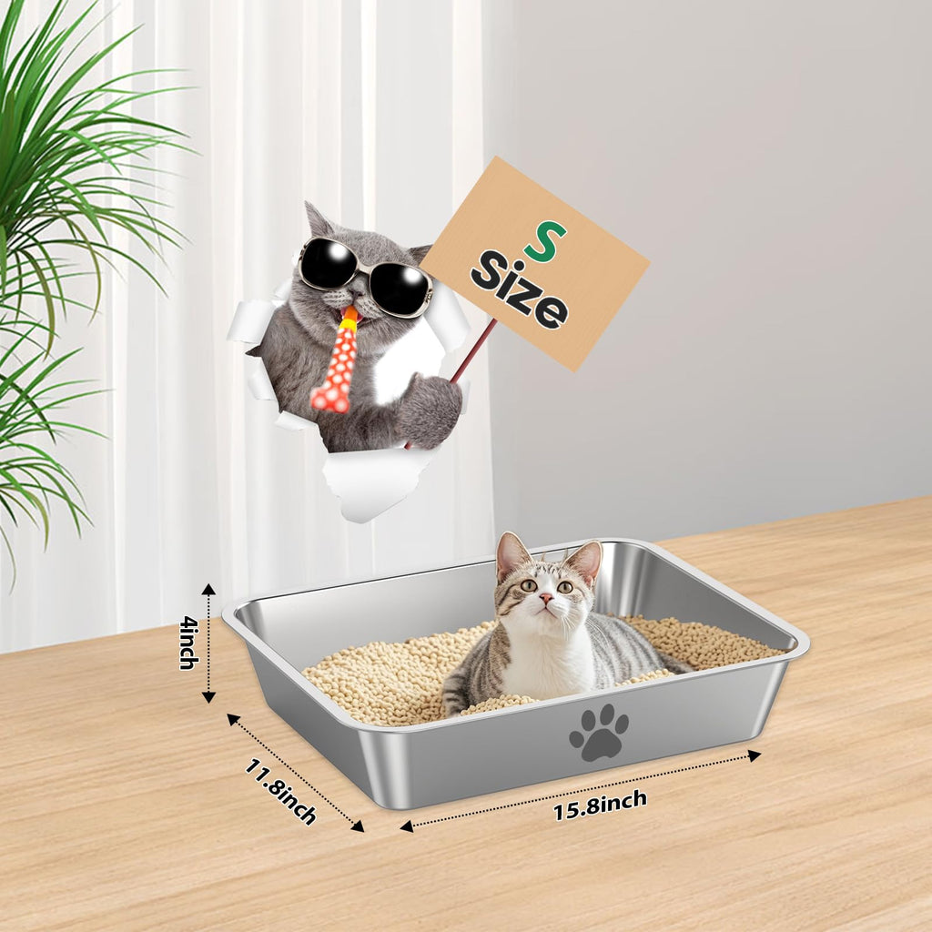 Stainless Steel Cat Litter Box F36362