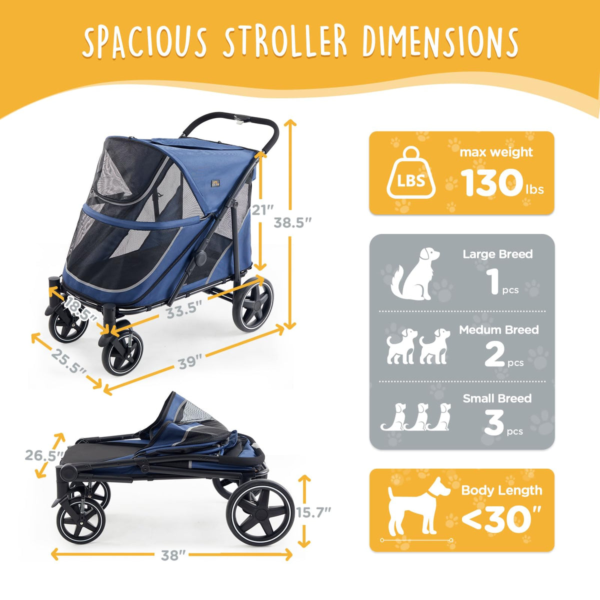All-Terrain Pet Stroller P616