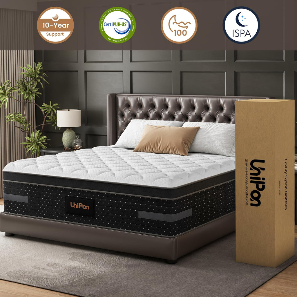12 Inch Medium Firm Queen Hybrid Mattress V3087