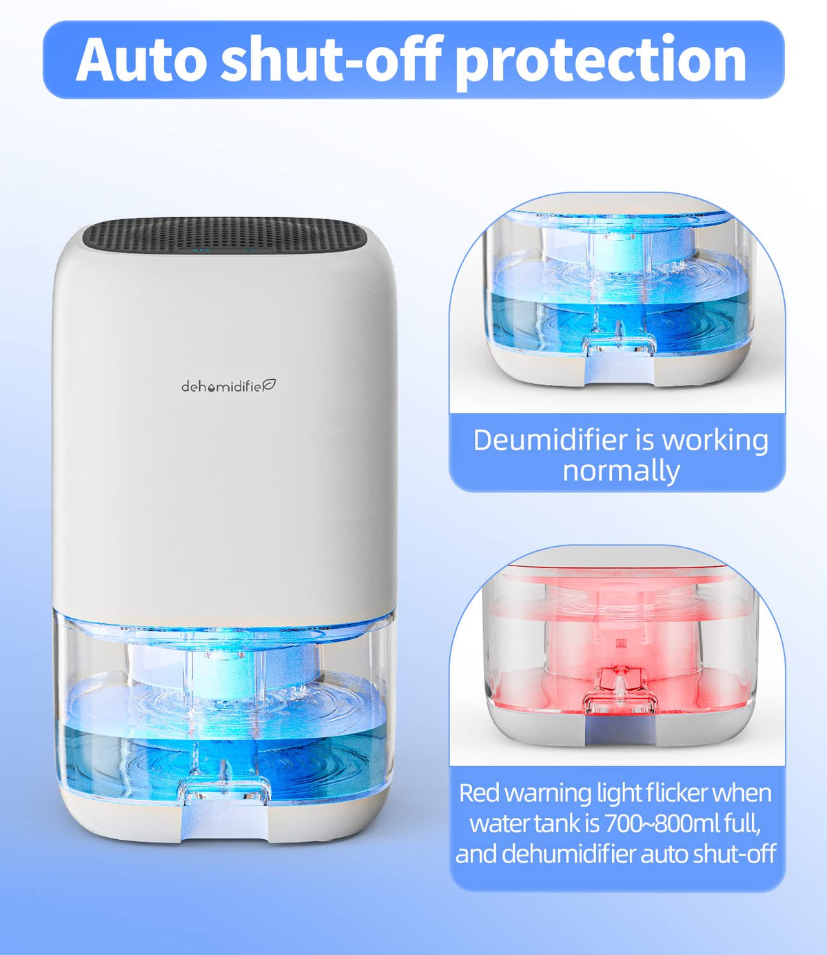 35 OZ Dehumidifier with Auto Shut Off M8249