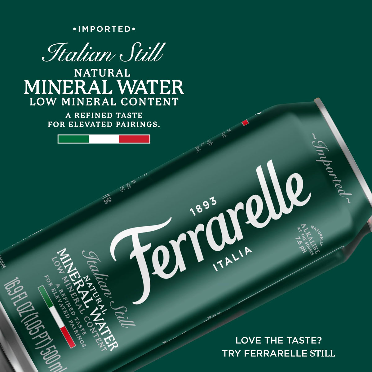 Italian Still Mineral Water 12 Pack 16.9 Fl Oz L593