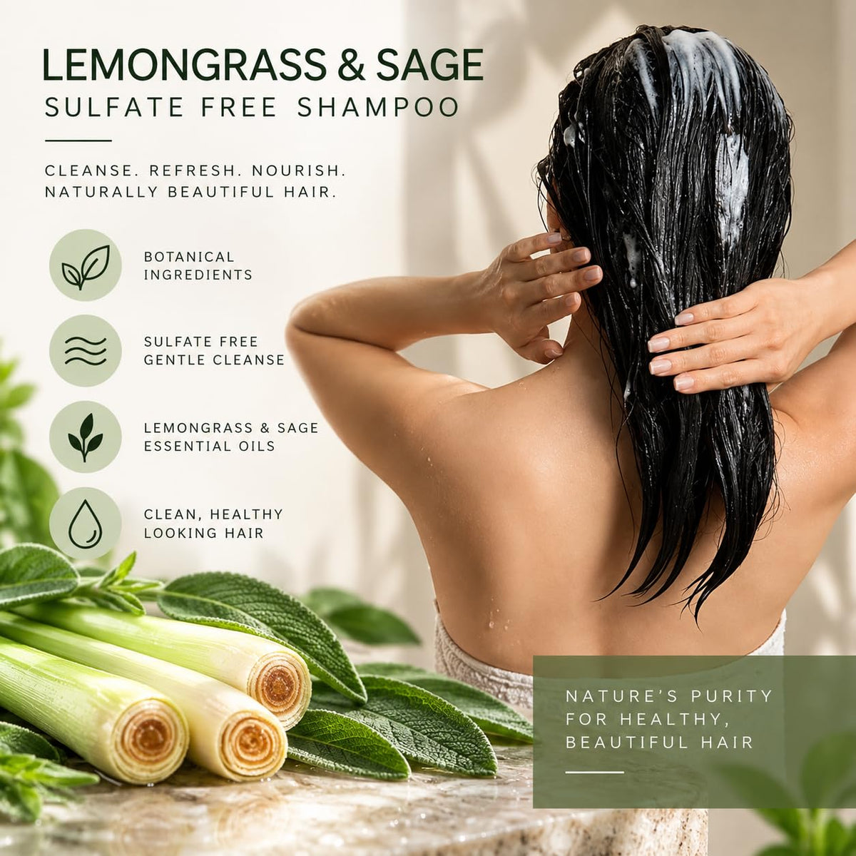 Sulfate-Free Shampoo & Conditioner Set 8 oz I54906