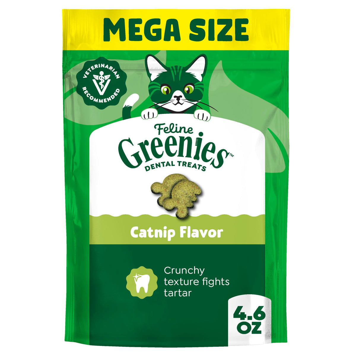 Catnip Flavor Dental Cat Treats 4.6 oz B990