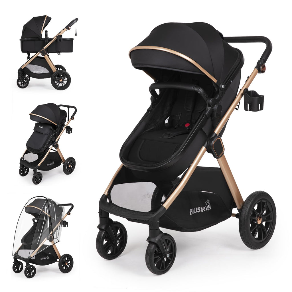 6-in-1 Convertible Baby Stroller with Bassinet O723