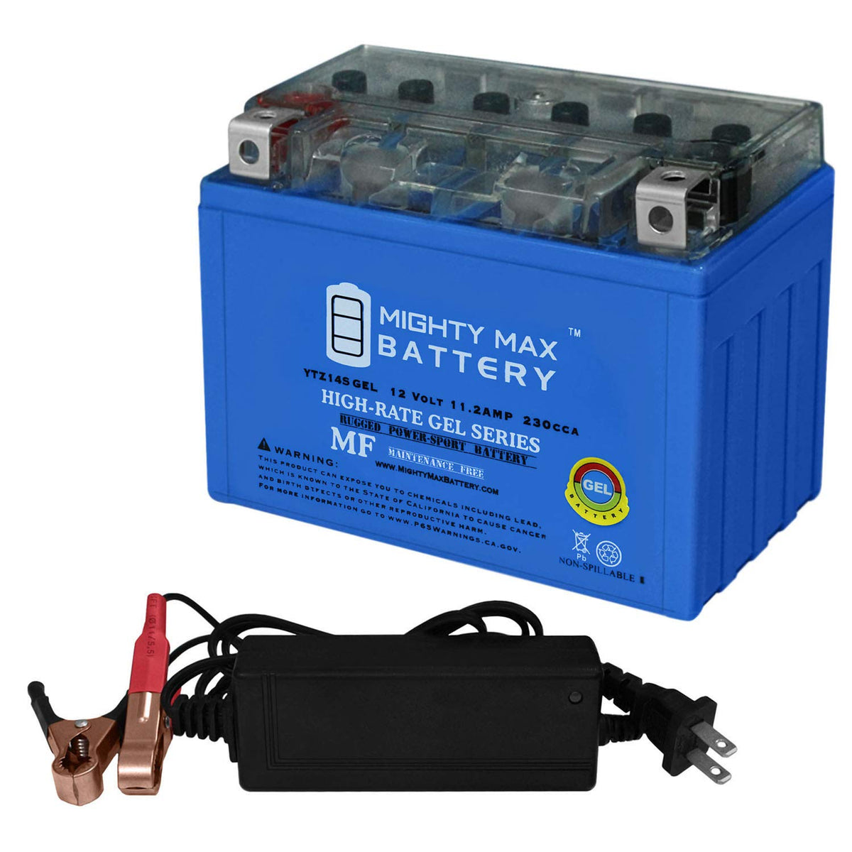 12V GEL Battery with 2Amp Charger E93093