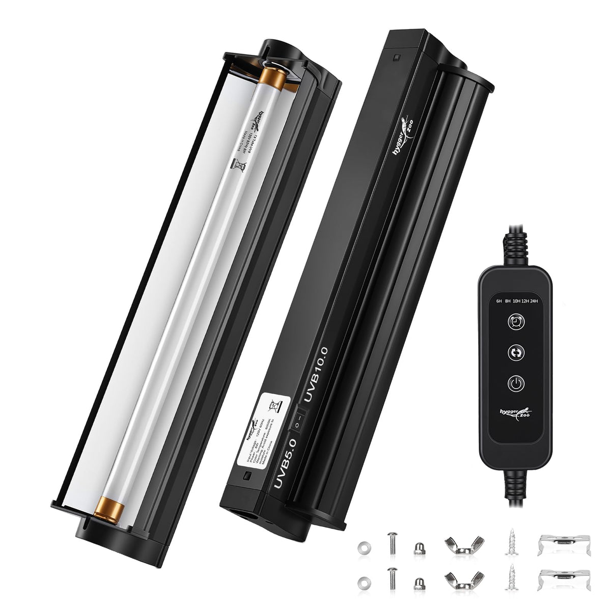 12Inch T5 UVB Reptile Light Fixture Combo Kit with Cycle Timer D783762
