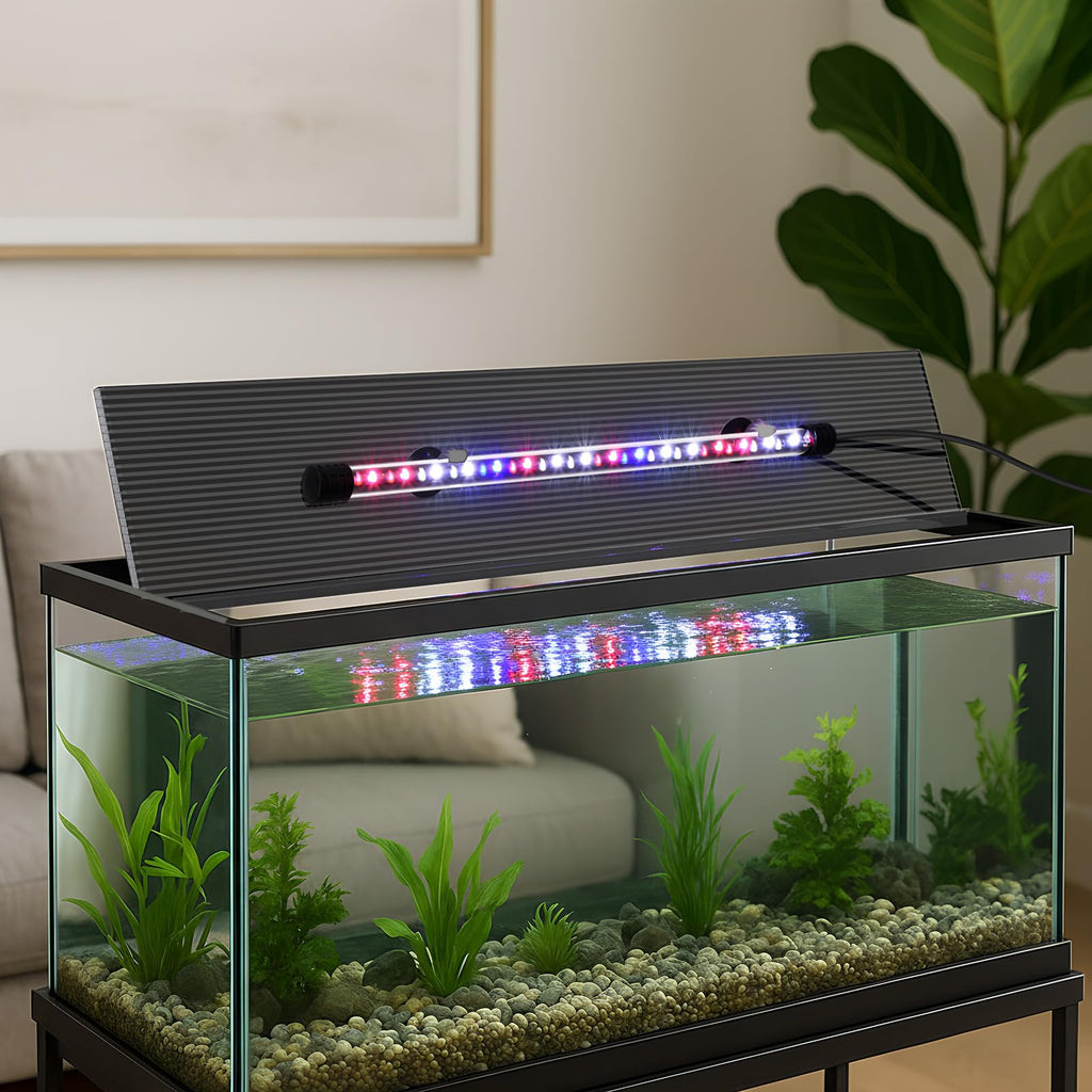 Aquarium Lid with LED Light 29 x 11.38 x 0.12 Inch S29154