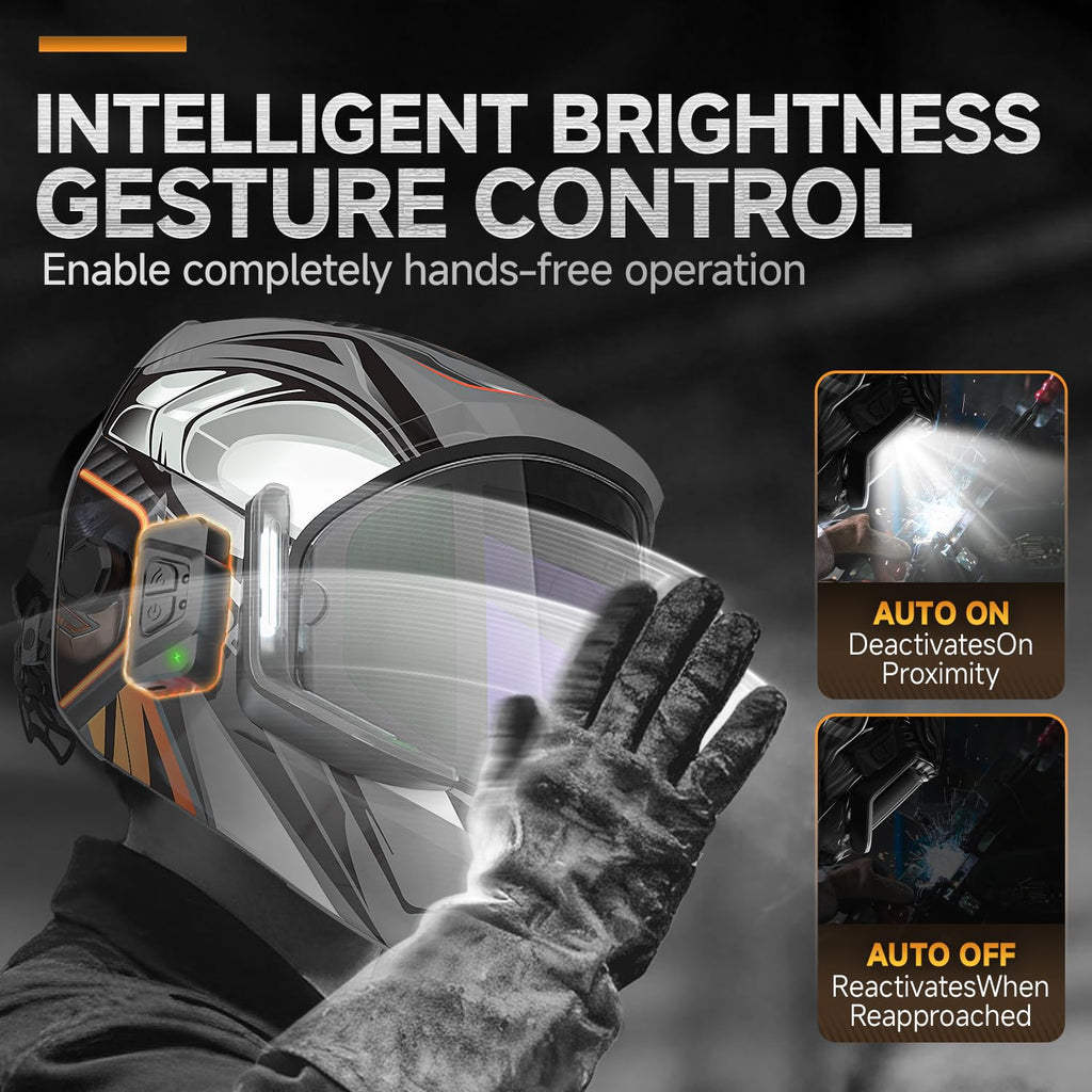 Auto Darkening Welding Helmet with Light J72412