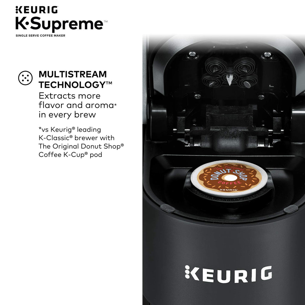Compact Single Door Mini Fridge with Freezer, 1.7 Cubic Feet, Black & Single Serve K-Cup Pod Coffee Maker, Black F1920
