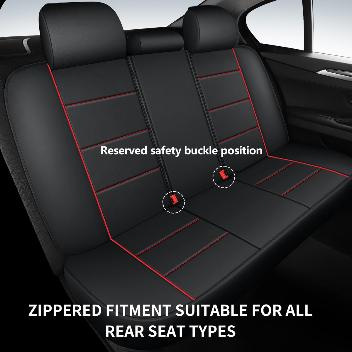 Waterproof Faux Leather Car Seat Cover M209175