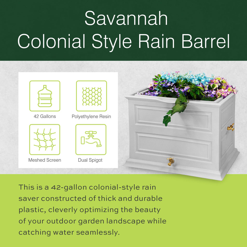 Rain Saver with Planter Top, 42 Gallon D1259