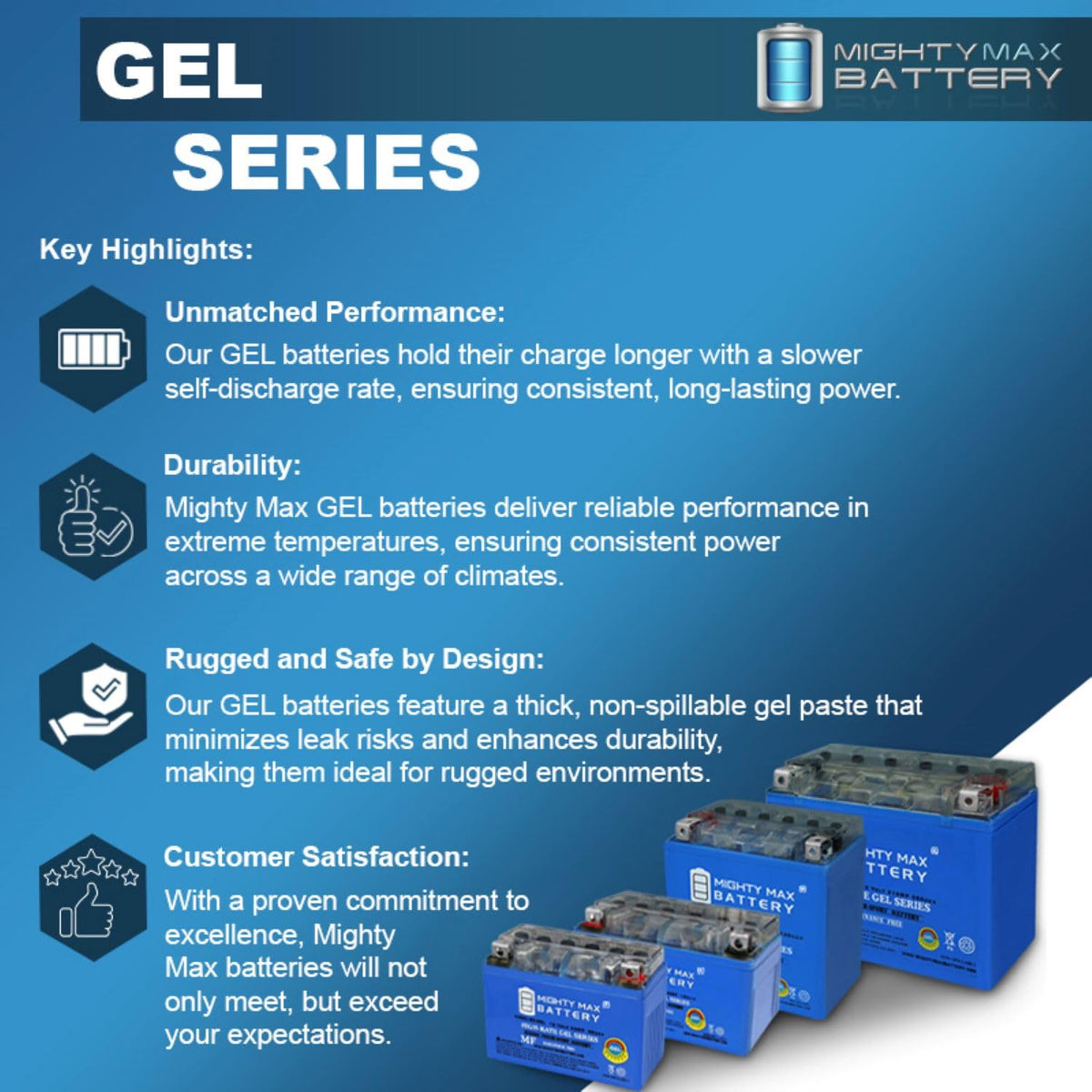 12V GEL Battery with 2Amp Charger E93093