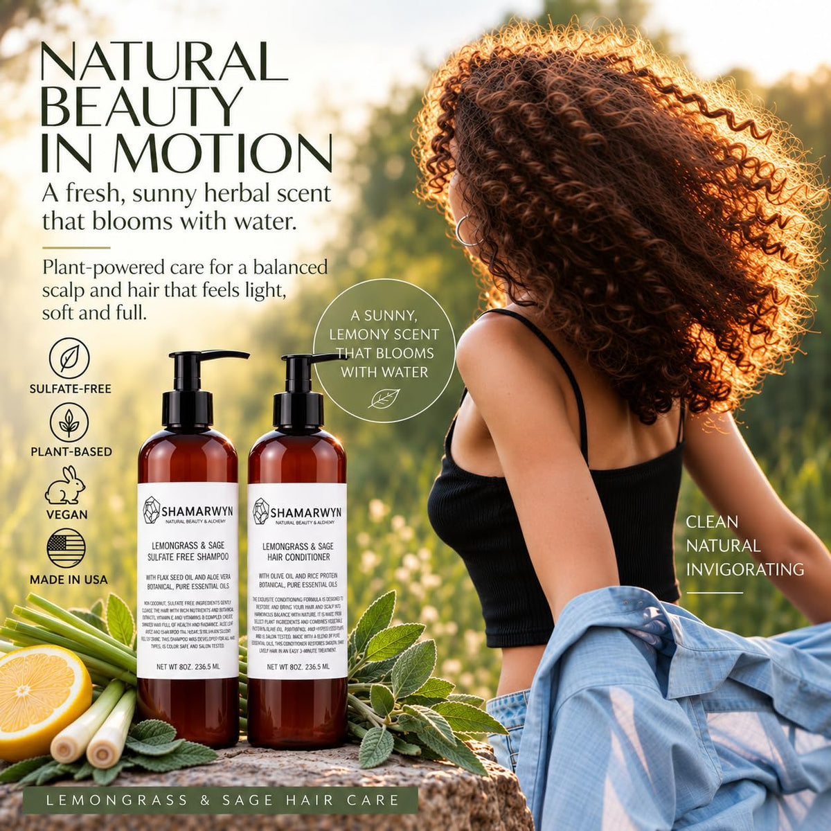 Sulfate-Free Shampoo & Conditioner Set 8 oz I54906