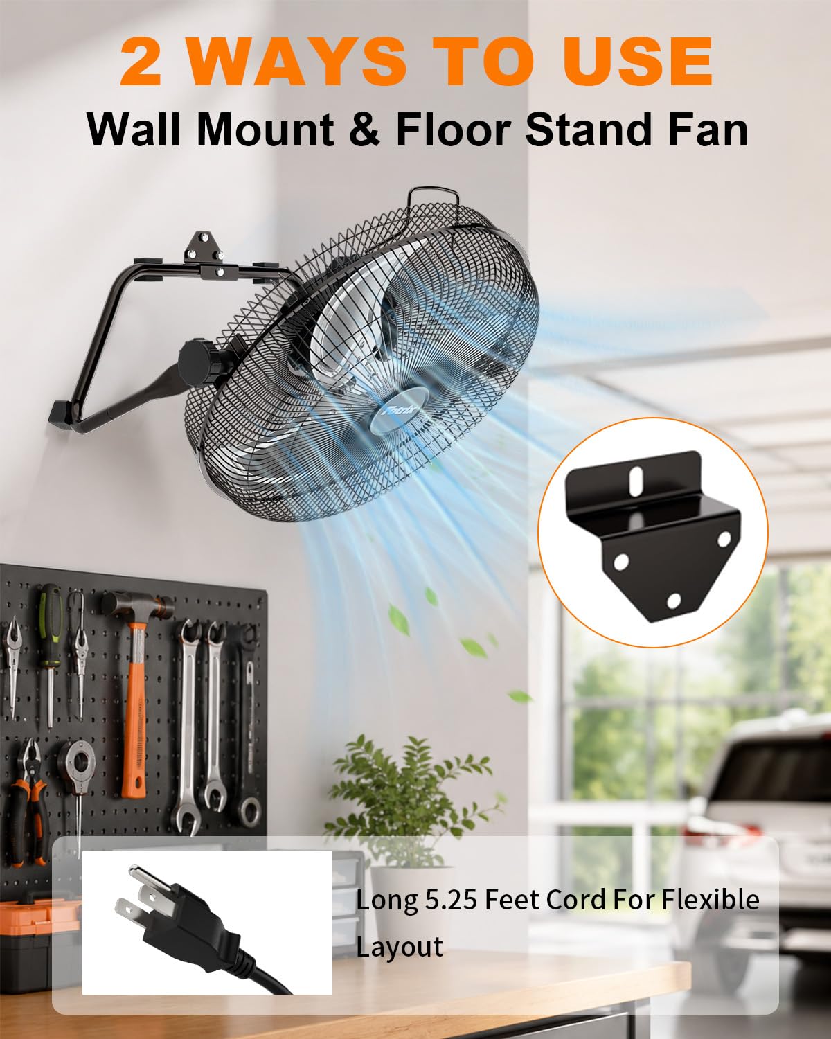 20 Inch High Velocity Floor Fan K6970