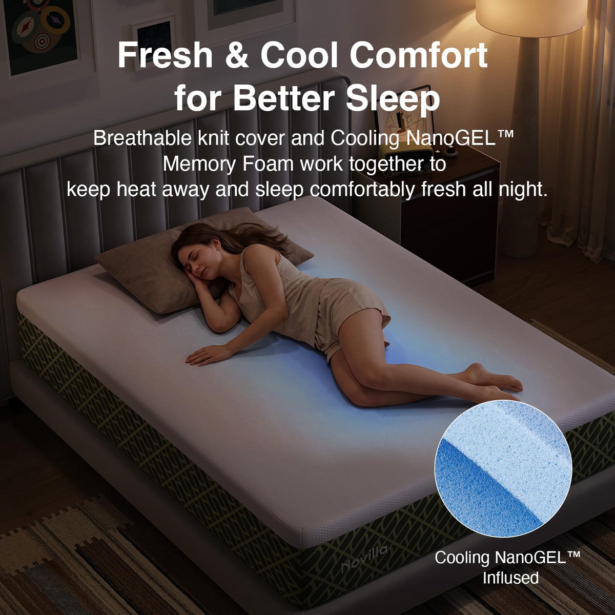 5 Inch Gel Memory Foam Twin Size Mattress Z2367